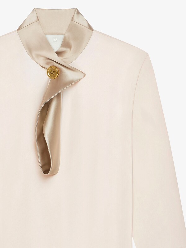Givenchy Blouse In Satin With Buttoned Collar