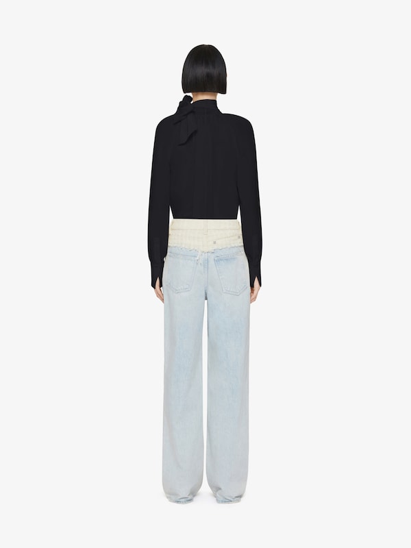 Givenchy Blouse In Silk With Lavallière