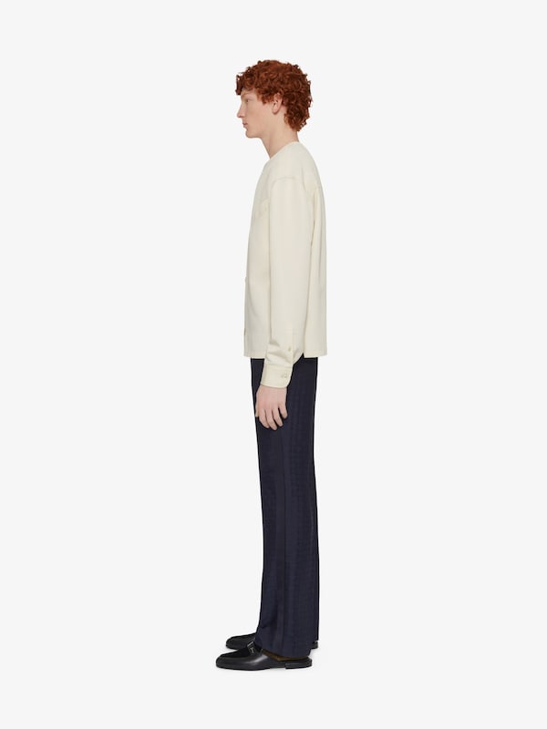 Givenchy Blouse In Wool With GIVENCHY Gros Grain