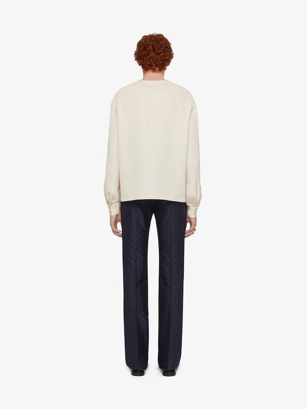 Givenchy Blouse In Wool With GIVENCHY Gros Grain