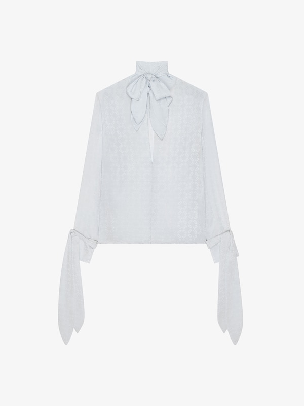 Givenchy Blouse With Bows In Monogram 72 Jacquard