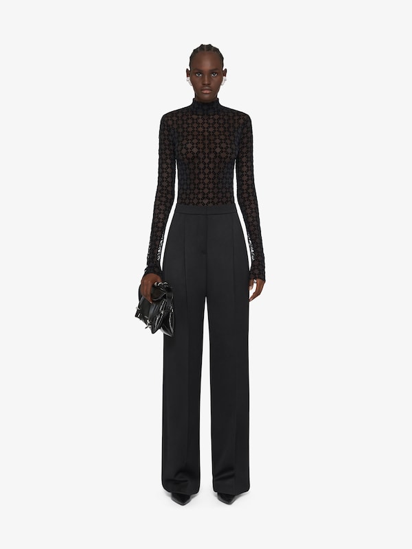 Givenchy Bodysuit in monogram 72 tulle