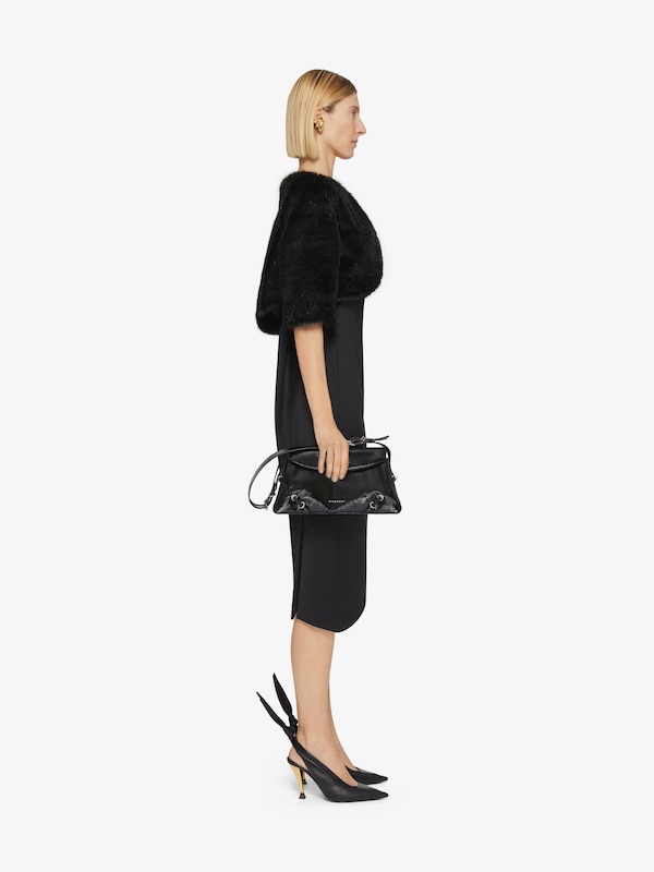 Givenchy Bolero In Faux Fur With Crystal Detail