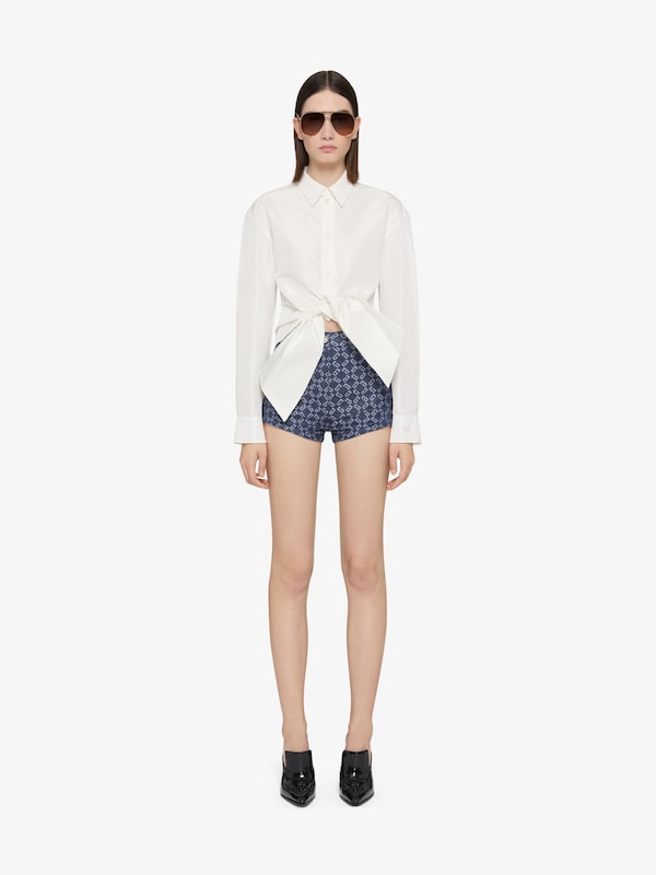 Givenchy Bow shirt in taffetas with 4G detail