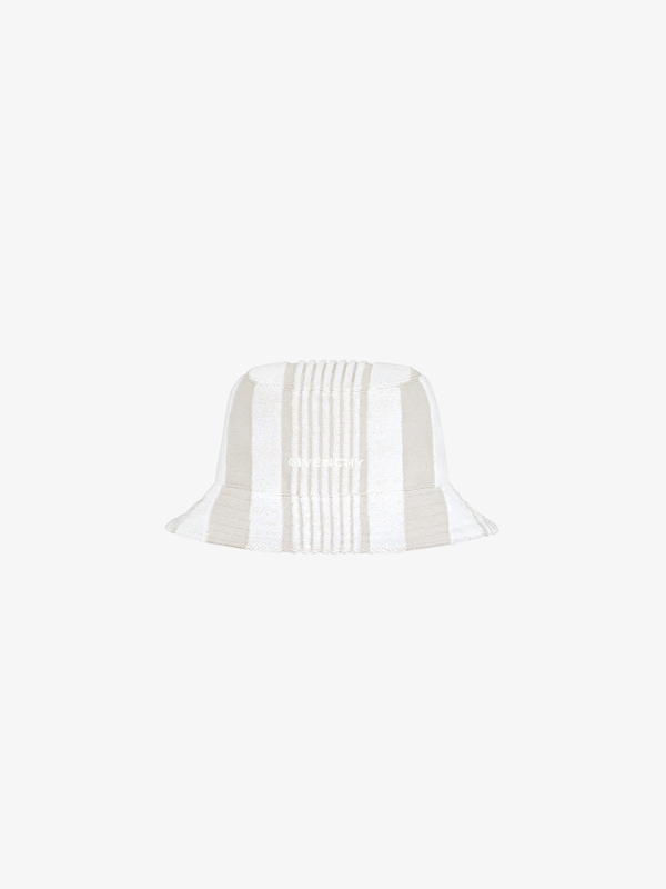 Givenchy GIVENCHY bucket hat in cotton towelling with stripes