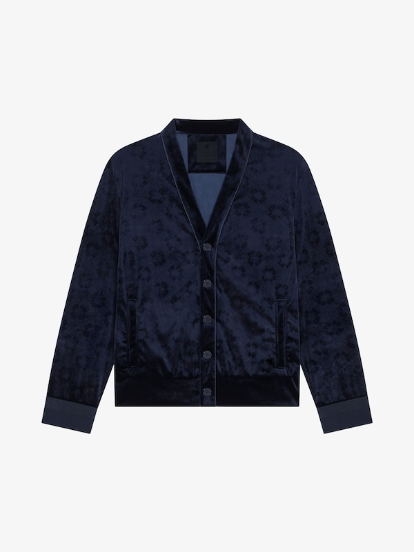 Givenchy Cardigan In Monogram 72 Velvet