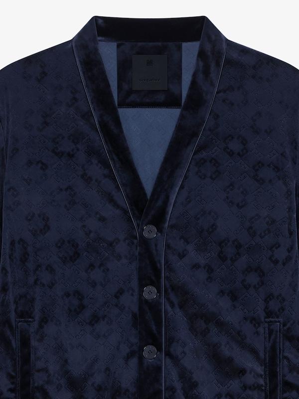 Givenchy Cardigan In Monogram 72 Velvet