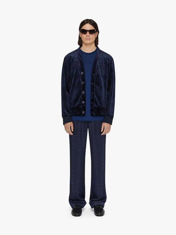 Givenchy Cardigan in monogram 72 velvet