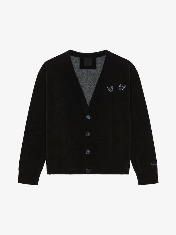 Givenchy Cardigan With Cat Eye Embroidery