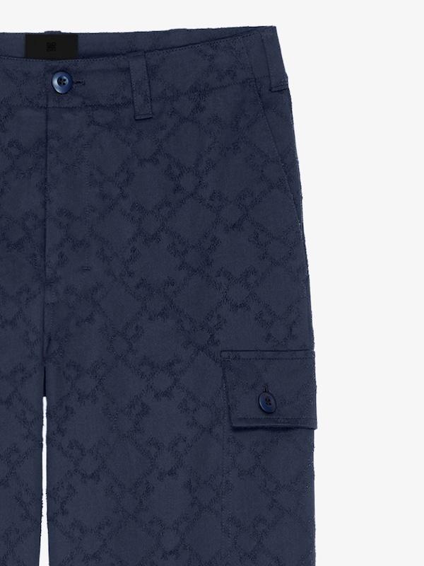 Givenchy Cargo Pants In Monogram 72 Cotton