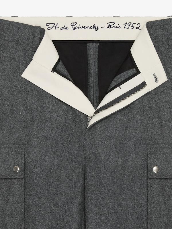 Givenchy Cargo Pants In Wool