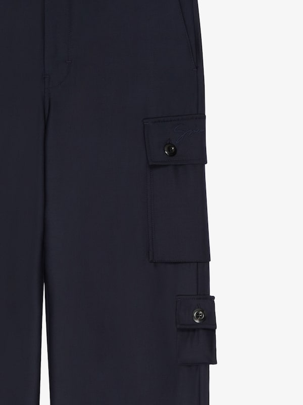Givenchy Cargo Pants In Wool And Mohair