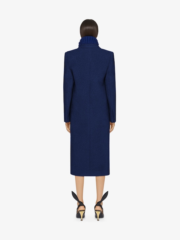 Givenchy Coat In Alpaca Bouclette Wool