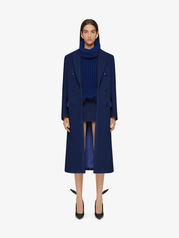 Givenchy Coat In Alpaca Bouclette Wool