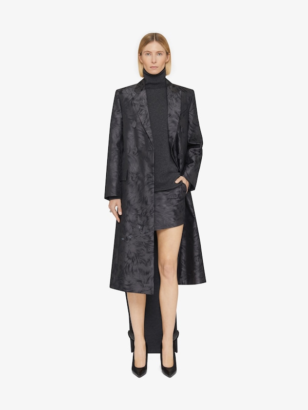 Givenchy Coat In Cat Jacquard