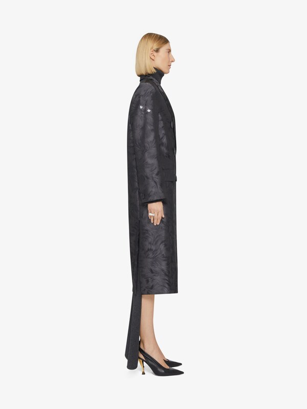 Givenchy Coat In Cat Jacquard