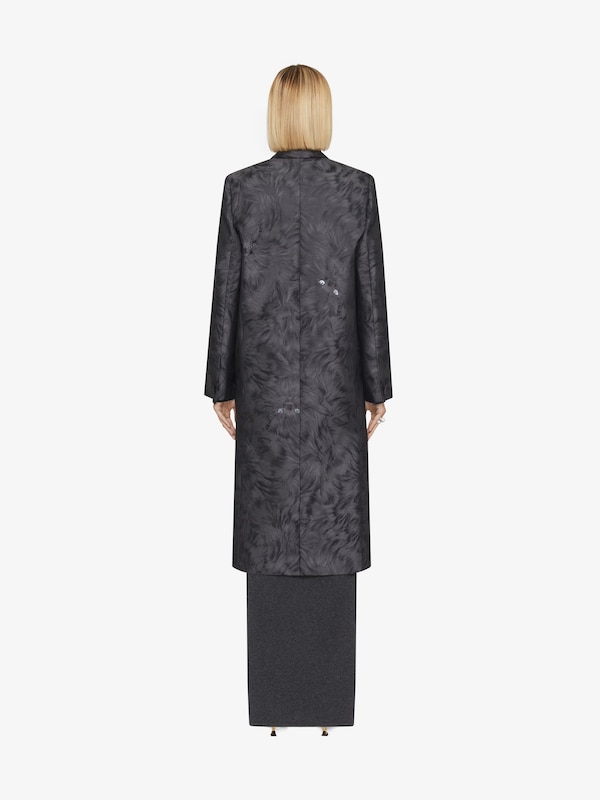 Givenchy Coat In Cat Jacquard
