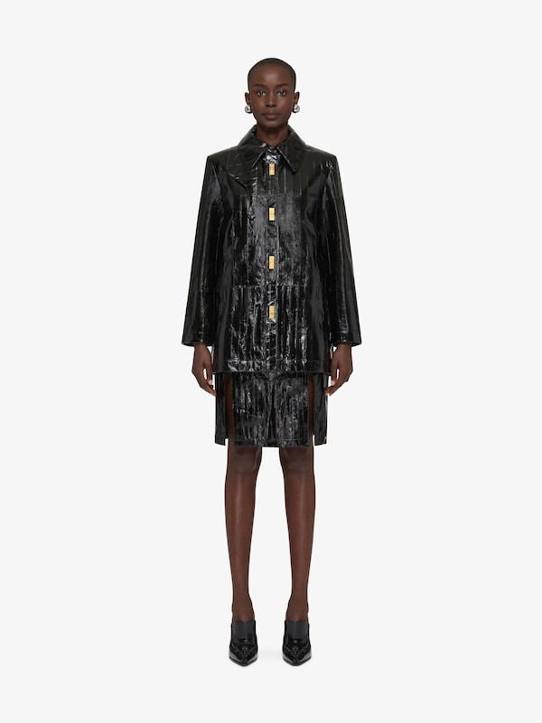 Givenchy Coat In Leather