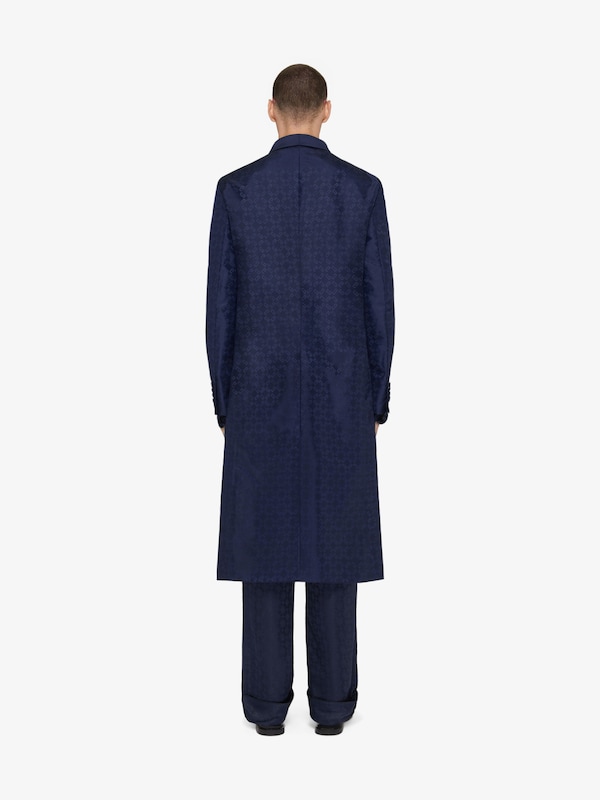 Givenchy Coat In Monogram 72 Jacquard