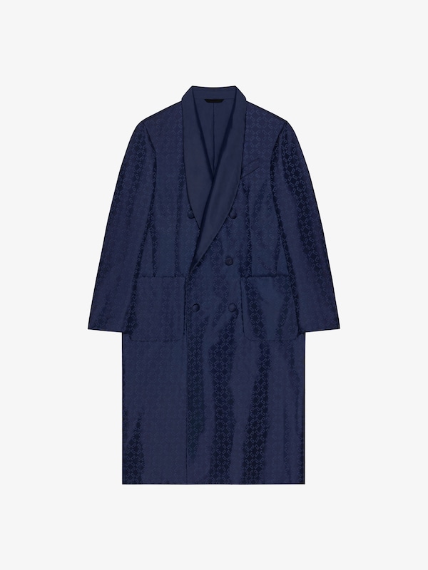 Givenchy Coat In Monogram 72 Jacquard