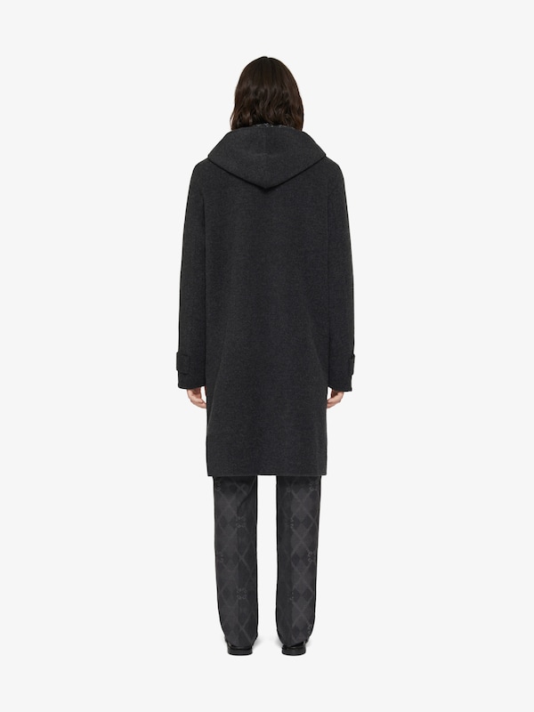 Givenchy Coat In Wool And Monogram 72 Jacquard