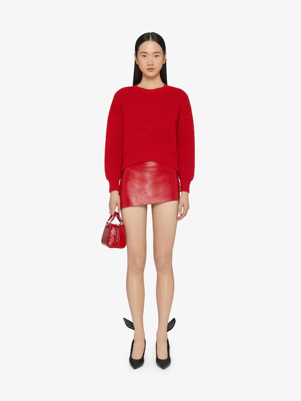 Givenchy Cropped 4G sweater in waffle wool