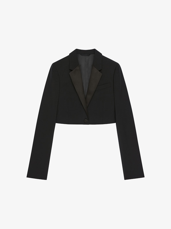 Givenchy Cropped Jacket In Wool And Mohair
