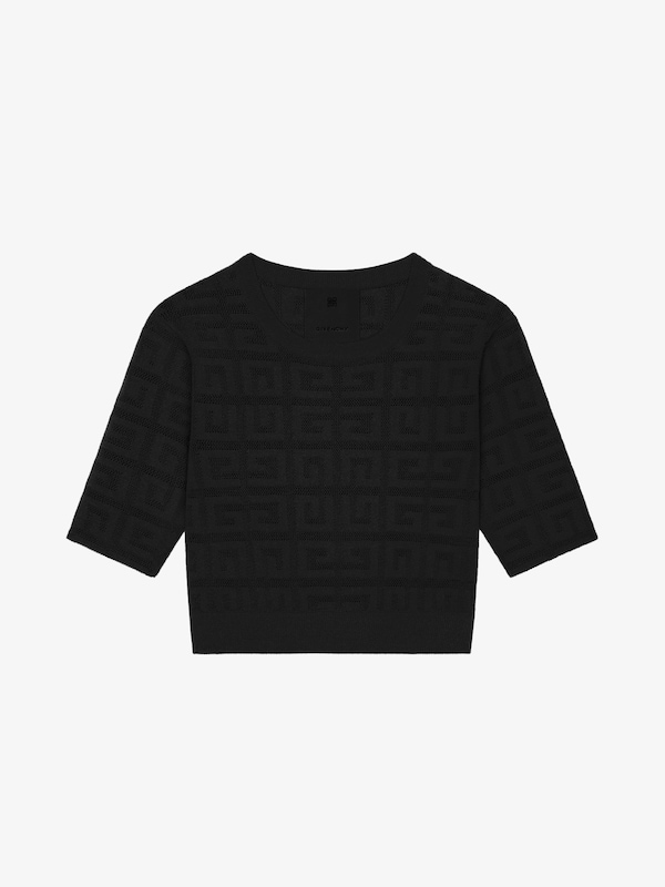 Givenchy Cropped sweater in 4G jacquard