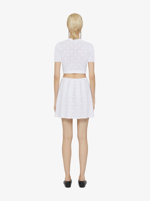 Givenchy Cropped Sweater In Monogram 72 Jacquard