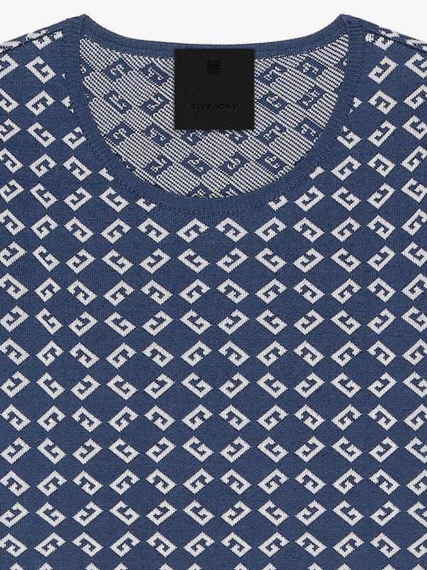 Givenchy Cropped Sweater In Monogram 72 Jacquard