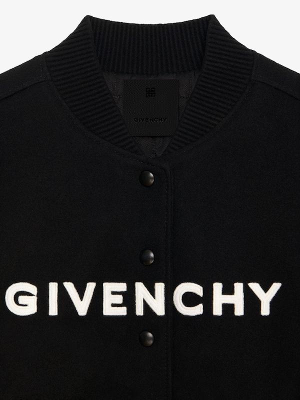 Givenchy GIVENCHY Cropped Varsity Jacket In Wool And Leather