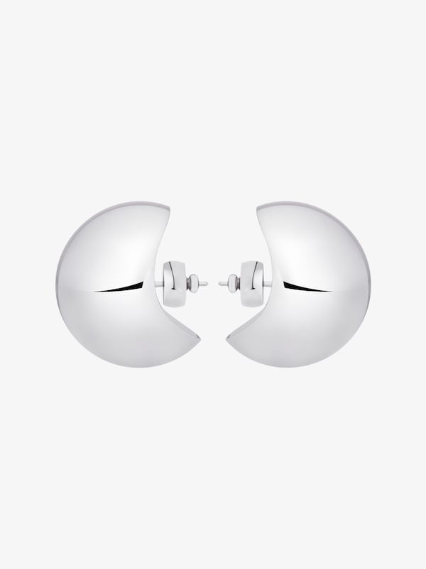 Givenchy Curve Earrings In Metal