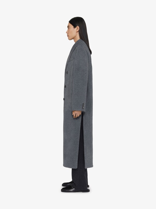 Givenchy Double Breasted Coat In Wool