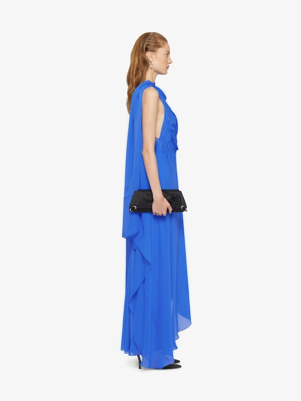 Givenchy Draped Dress In Satin With Lavallière