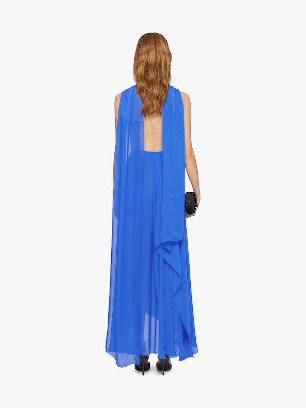 Givenchy Draped Dress In Satin With Lavallière