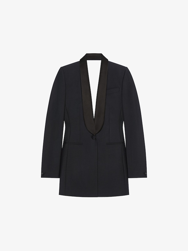 Givenchy Draped Jacket In Wool And Mohair