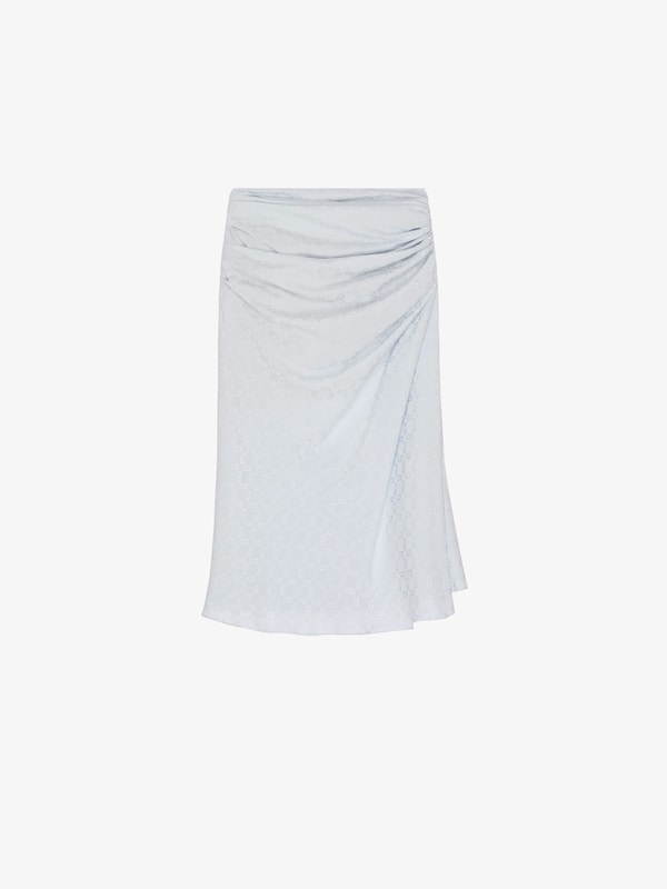Givenchy Draped Skirt In Monogram 72 Jacquard