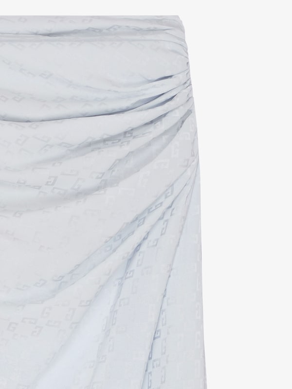 Givenchy Draped Skirt In Monogram 72 Jacquard