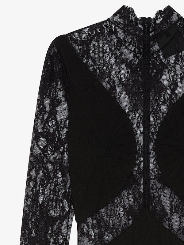 Givenchy Dress In Chandelier Lace And Jersey