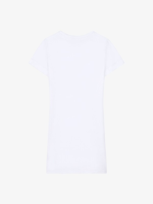 Givenchy Dress In Cotton With Floral Flounce