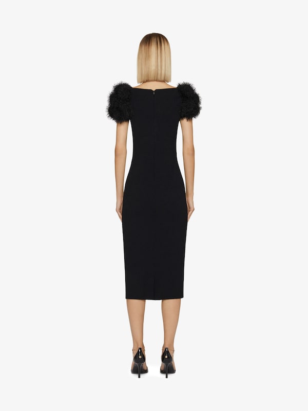Givenchy Dress In Knit With Pompoms