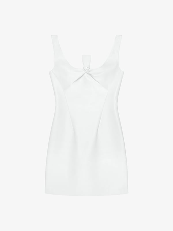 Givenchy Dress In Leather With Bow Detail