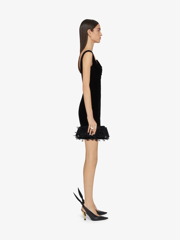 Givenchy Dress In Velvet With Bow Detail