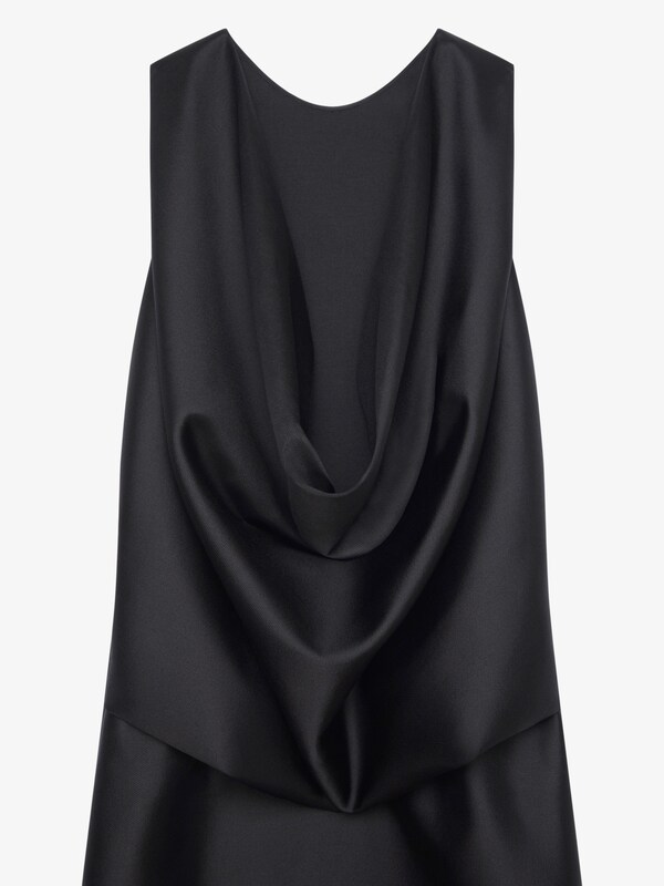 Givenchy Evening Draped Dress In Wool And Silk
