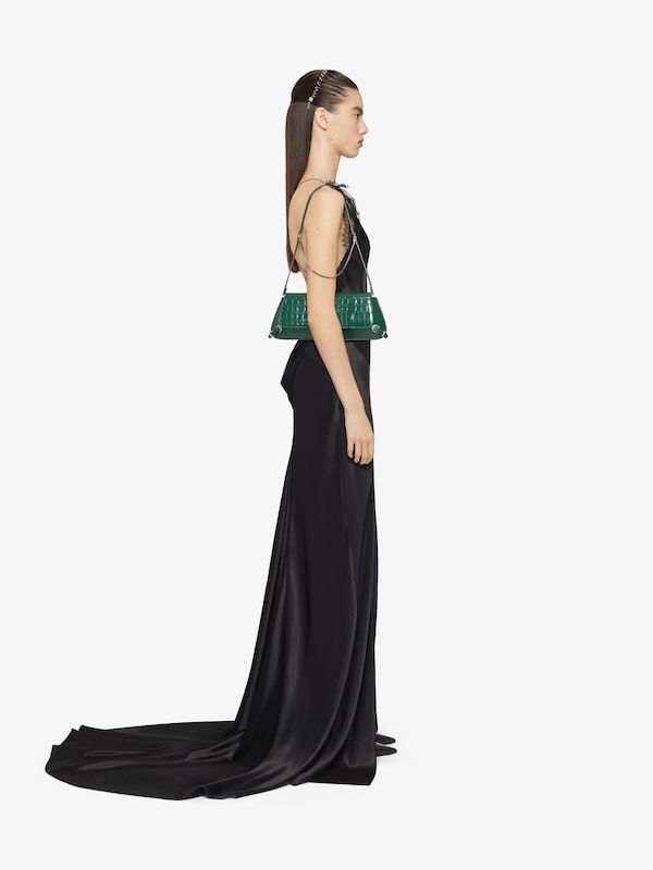 Givenchy Evening Dress In Satin With Lace