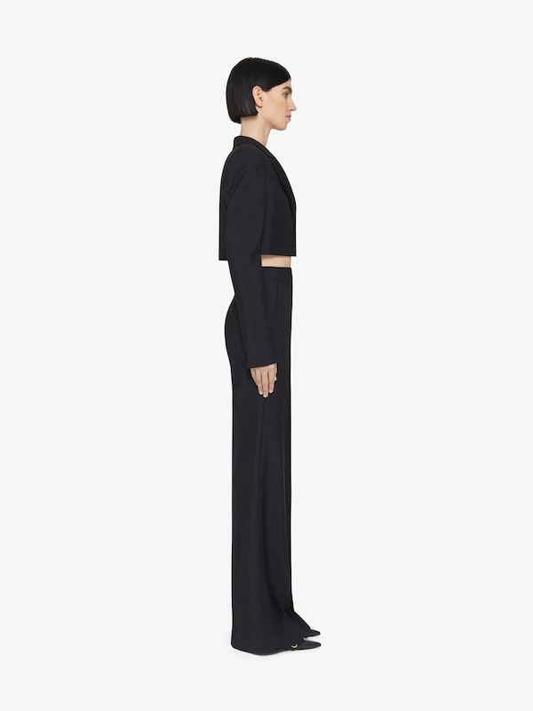 Givenchy Flare Tailored Pants In Wool And Mohair
