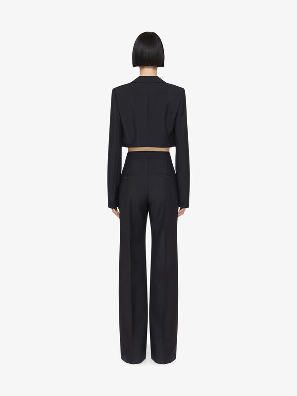 Givenchy Flare Tailored Pants In Wool And Mohair