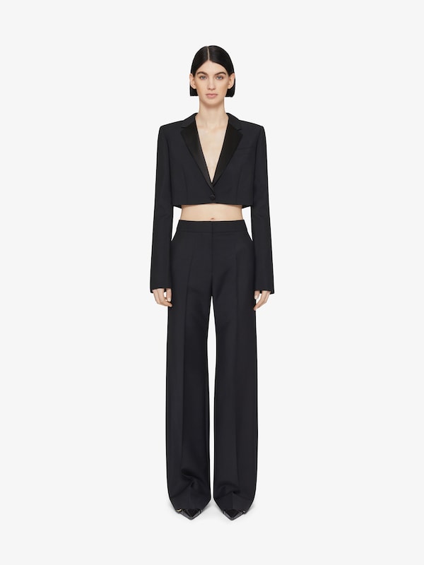Givenchy Flare tailored pants in wool and mohair