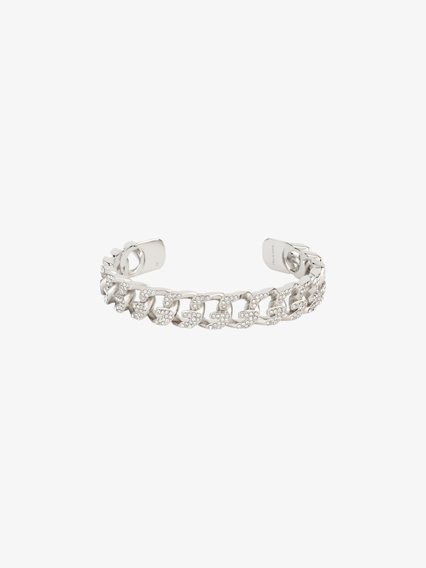 Givenchy G Chain bracelet in metal with crystals