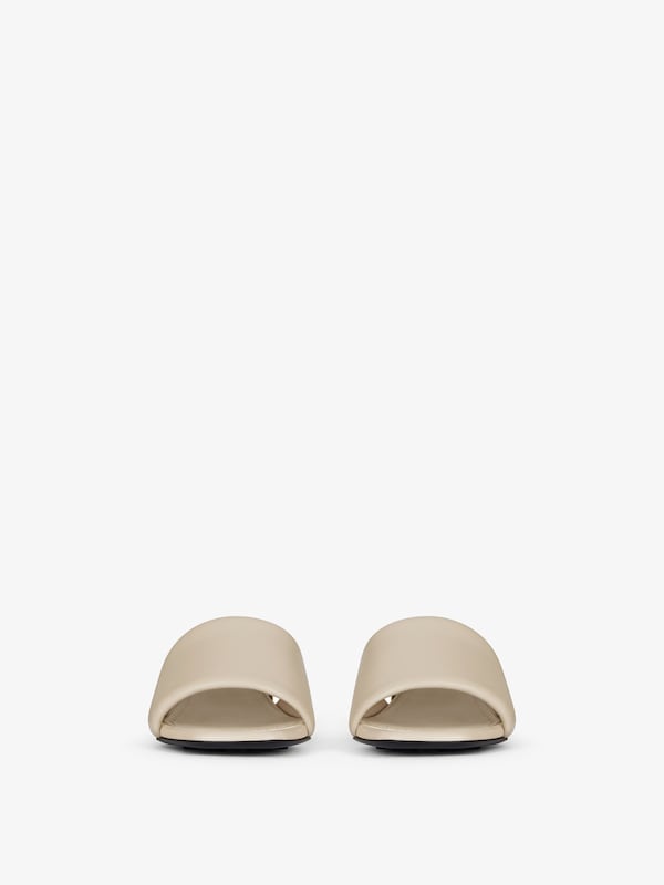 Givenchy G Cube Heeled Mules In Leather